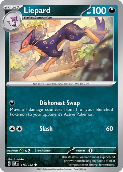 Liepard #115 Paradox Rift