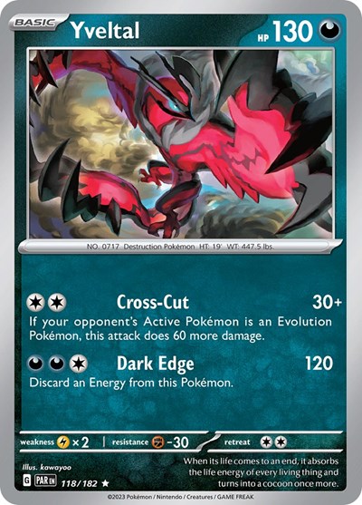 Yveltal #118 Paradox Rift