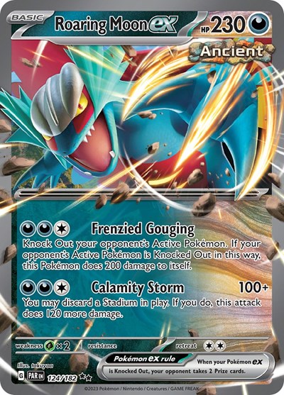 Roaring Moon ex #124 Paradox Rift