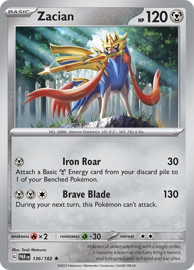 Zacian #136 Paradox Rift