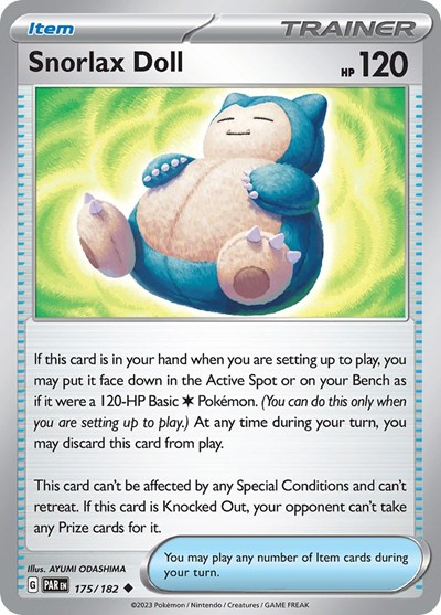 Snorlax Doll #175 Paradox Rift