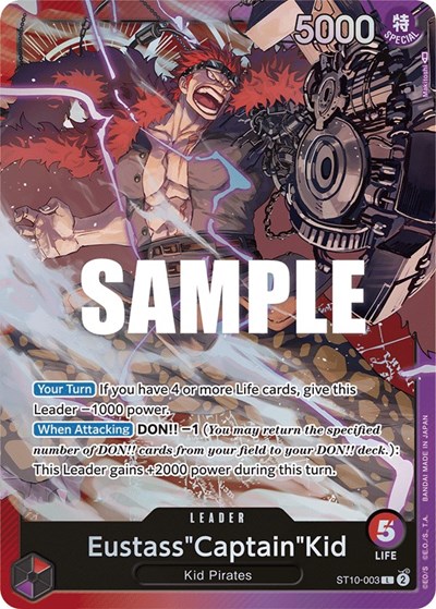 Eustass"Captain"Kid #ST10-003 Ultra Deck: The Three Captains