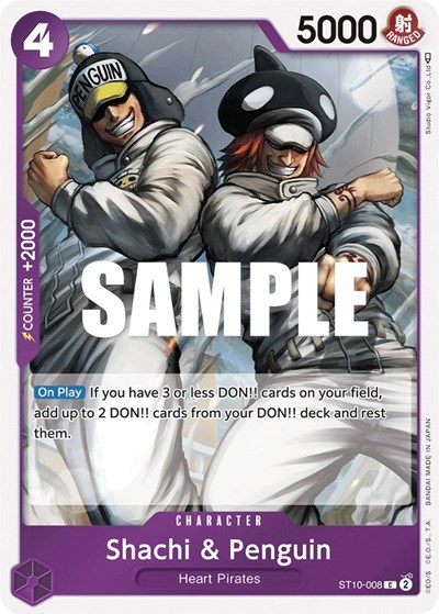 Shachi & Penguin #ST10-008 Ultra Deck: The Three Captains
