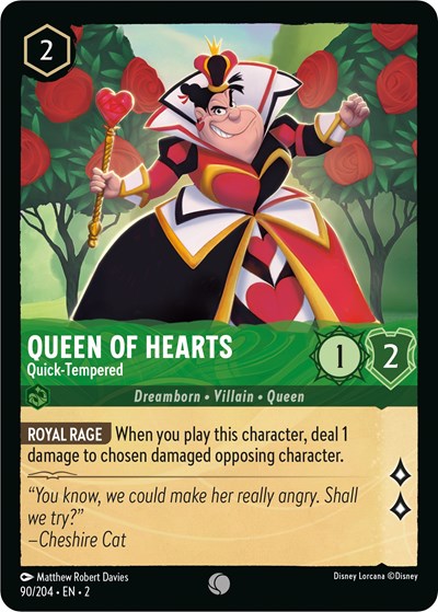 Queen of Hearts - Quick-Tempered #90 Rise of the Floodborn