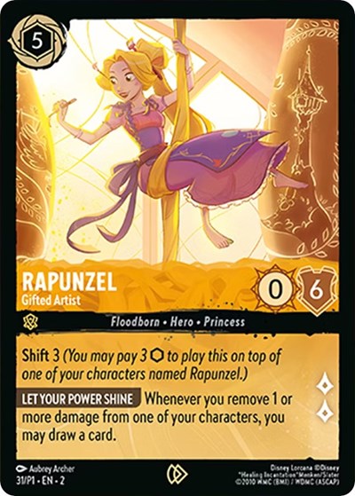Rapunzel - Gifted Artist #31 Disney Lorcana Promo Cards