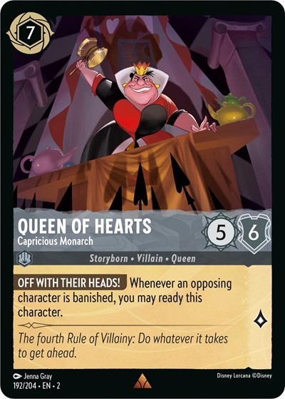 Queen of Hearts - Capricious Monarch #192 Rise of the Floodborn