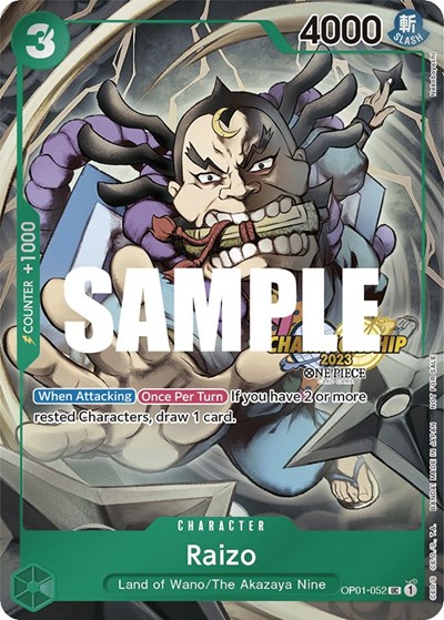 Raizo (CS 2023 Event Pack) #OP01-052 One Piece Promotion Cards