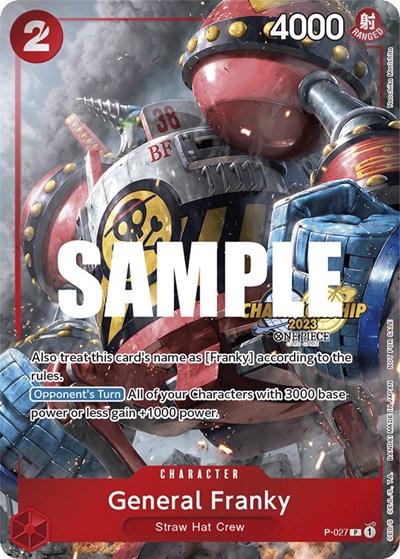 General Franky (CS 2023 Event Pack) #P-027 One Piece Promotion Cards