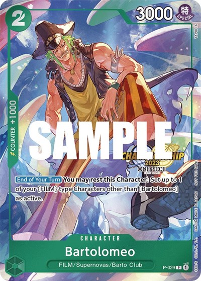 Bartolomeo (CS 2023 Event Pack) #P-029 One Piece Promotion Cards