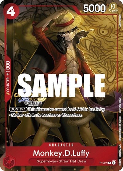 Monkey.D.Luffy (CS 2023 Celebration Pack) #P-007 One Piece Promotion Cards