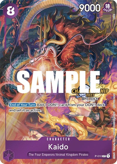 Kaido (CS 2023 Celebration Pack) #P-010 One Piece Promotion Cards