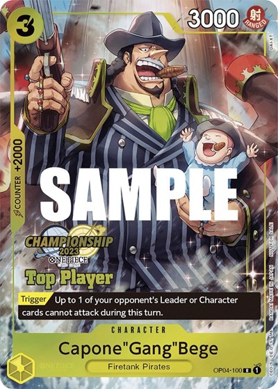 Capone"Gang"Bege (CS 2023 Top Players Pack) #OP04-100 One Piece Promotion Cards