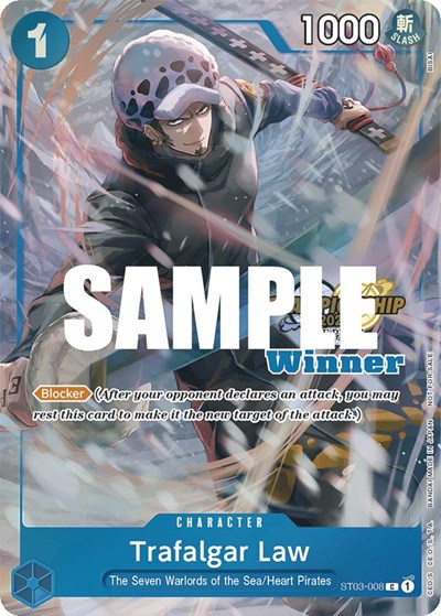 Trafalgar Law (CS 2023 Top Players Pack) [Winner] #ST03-008 One Piece Promotion Cards