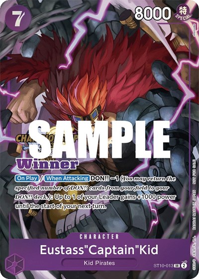 Eustass"Captain"Kid (CS 2023 Top Players Pack) [Winner] #ST10-013 One Piece Promotion Cards