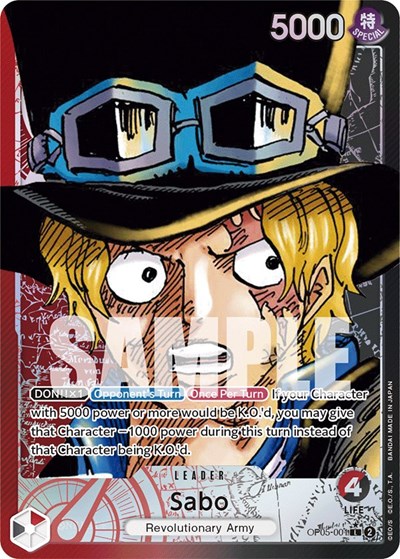 Sabo (Alternate Art) #OP05-001 Awakening of the New Era