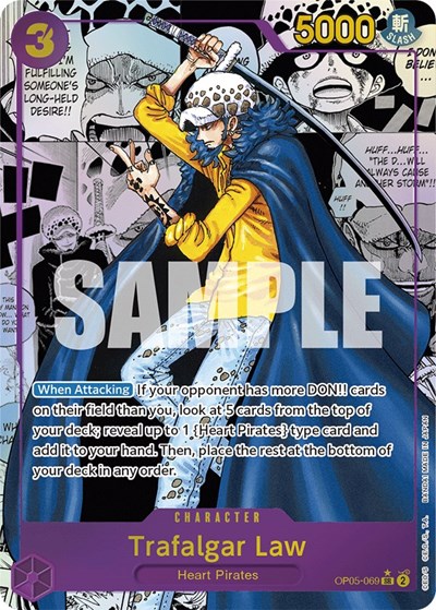 Trafalgar Law (Alternate Art) (Manga) #OP05-069 Awakening of the New Era