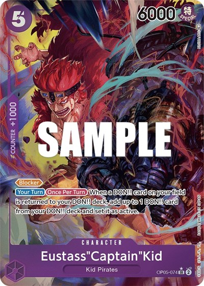 Eustass"Captain"Kid (Alternate Art) #OP05-074 Awakening of the New Era