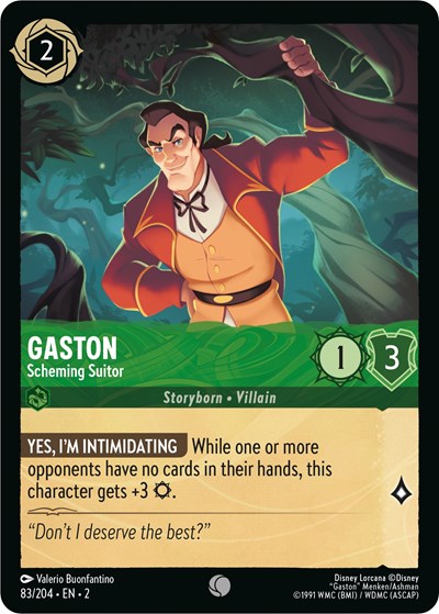 Gaston - Scheming Suitor #83 Rise of the Floodborn