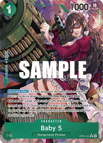 Baby 5 (Alternate Art) #OP05-034 Awakening of the New Era