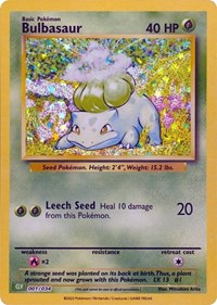 Bulbasaur #1 Trading Card Game Classic