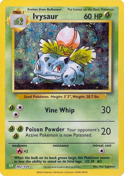 Ivysaur #2 Trading Card Game Classic
