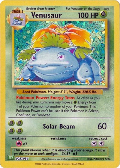 Venusaur #3 Trading Card Game Classic