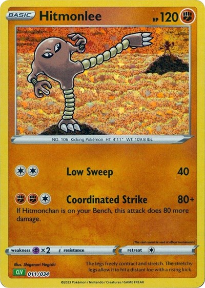 Hitmonlee #11 Trading Card Game Classic
