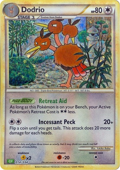 Dodrio #14 Trading Card Game Classic
