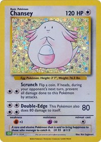 Chansey #15 Trading Card Game Classic