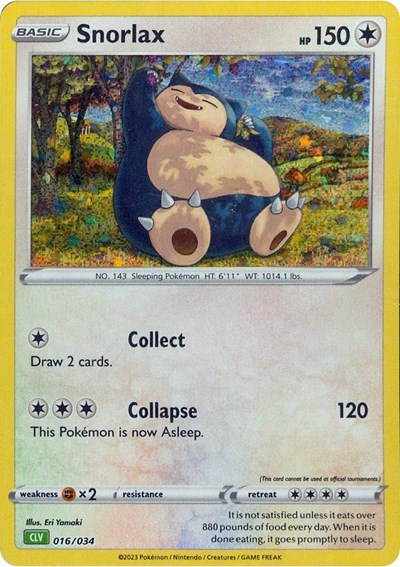 Snorlax #16 Trading Card Game Classic
