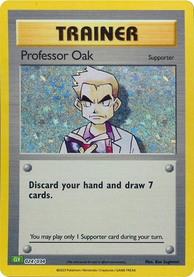 Professor Oak #24 Trading Card Game Classic