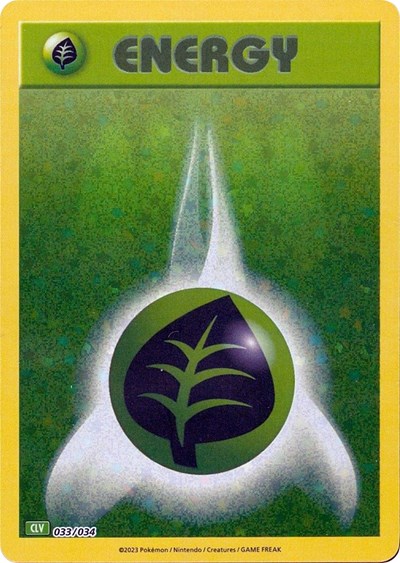 Basic Grass Energy #33 Trading Card Game Classic