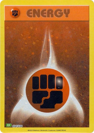 Basic Fighting Energy #34 Trading Card Game Classic