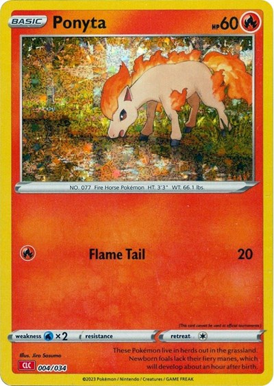Ponyta #4 Trading Card Game Classic
