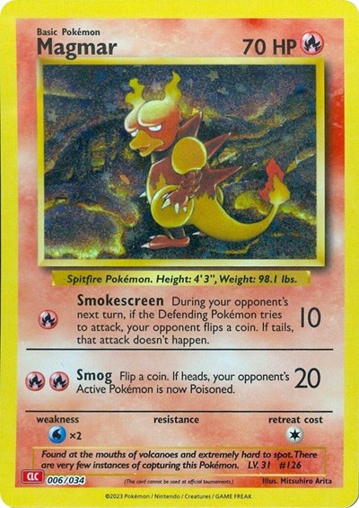 Magmar #6 Trading Card Game Classic