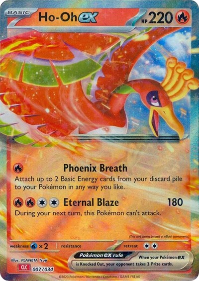 Ho-oh ex #7 Trading Card Game Classic