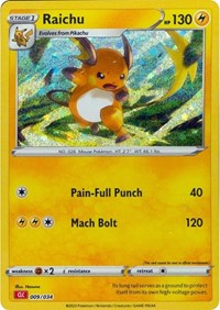 Raichu #9 Trading Card Game Classic