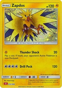 Zapdos #12 Trading Card Game Classic