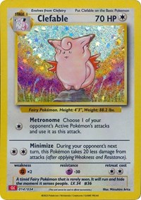 Clefable #14 Trading Card Game Classic