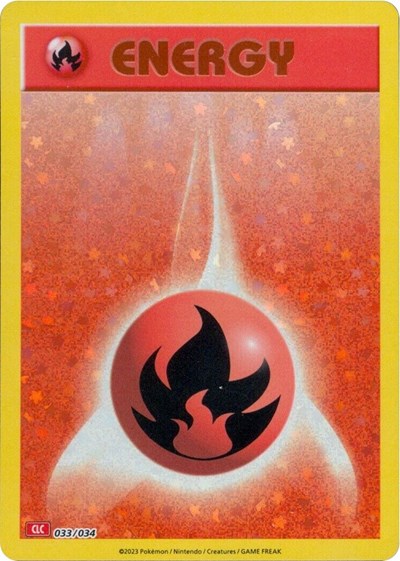 Basic Fire Energy #33 Trading Card Game Classic