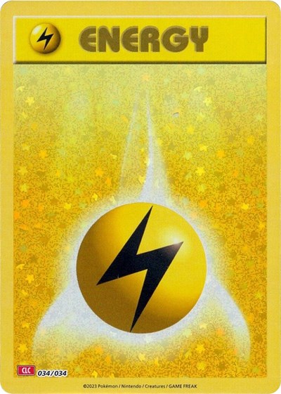 Basic Lightning Energy #34 Trading Card Game Classic