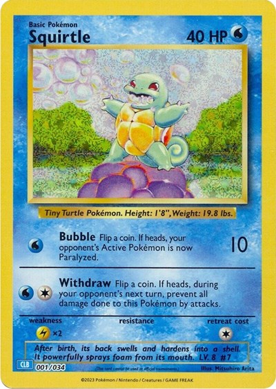 Squirtle #1 Trading Card Game Classic