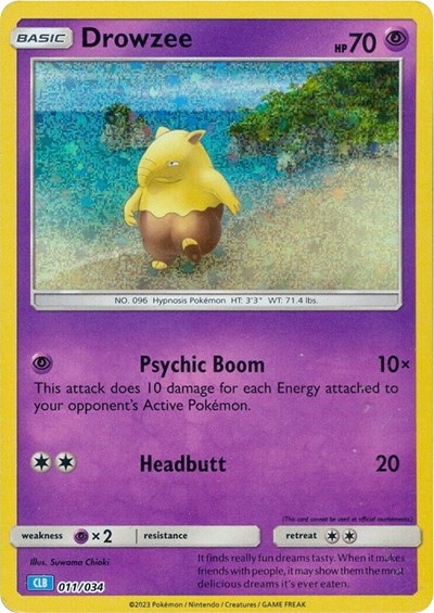 Drowzee #11 Trading Card Game Classic