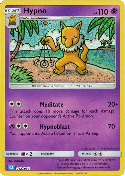Hypno #12 Trading Card Game Classic