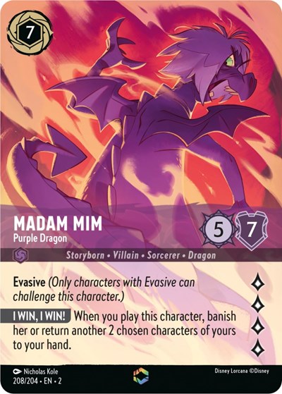 Madam Mim - Purple Dragon (Enchanted) #208 Rise of the Floodborn