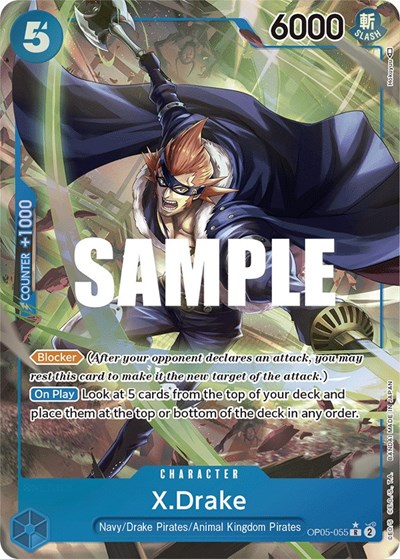 X.Drake (Alternate Art) #OP05-055 Awakening of the New Era
