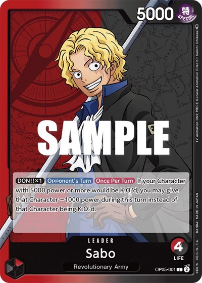 Sabo #OP05-001 Awakening of the New Era