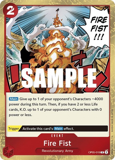 Fire Fist #OP05-019 Awakening of the New Era