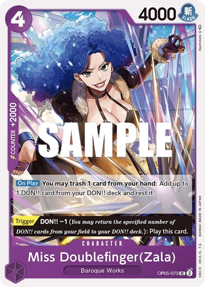 Miss Doublefinger(Zala) #OP05-073 Awakening of the New Era