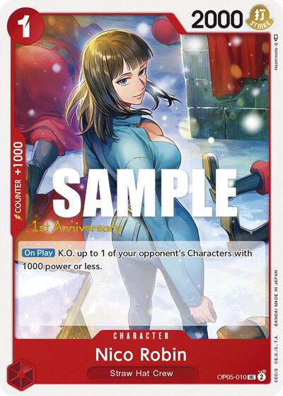 Nico Robin #OP05-010 Awakening of the New Era: 1st Anniversary Tournament Cards